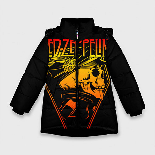 Зимняя куртка для девочки Led Zeppelin / 3D-Черный – фото 1