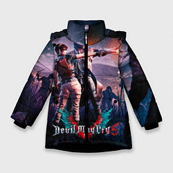 Куртка зимняя для девочки DMC art, цвет: 3D-черный