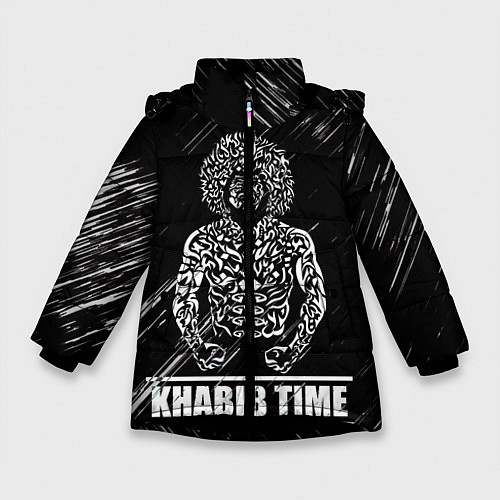 Зимняя куртка для девочки KHABIB / 3D-Черный – фото 1