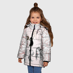 Куртка зимняя для девочки 8 марта, цвет: 3D-черный — фото 2