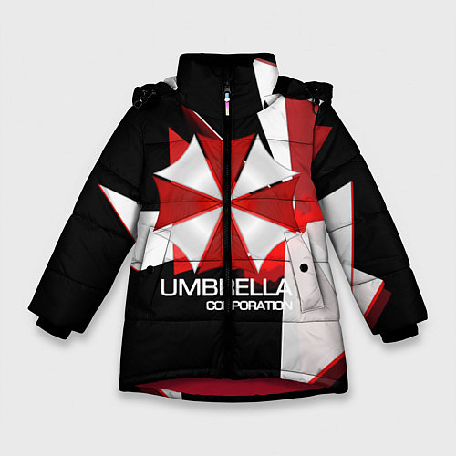 Зимняя куртка для девочки UMBRELLA CORP / 3D-Красный – фото 1