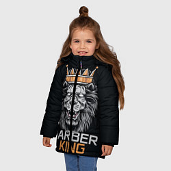 Куртка зимняя для девочки Barber King Барбер Король, цвет: 3D-черный — фото 2