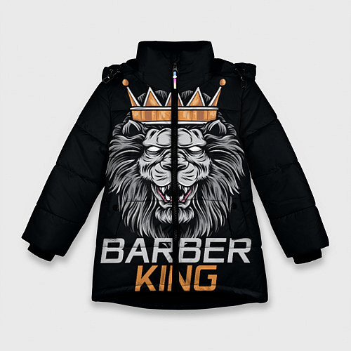 Зимняя куртка для девочки Barber King Барбер Король / 3D-Черный – фото 1