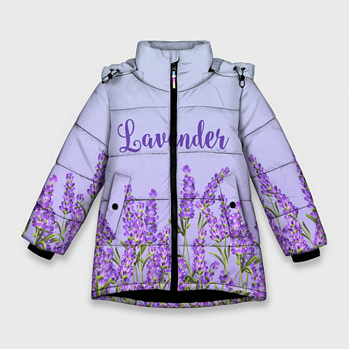 Зимняя куртка для девочки Lavander / 3D-Черный – фото 1