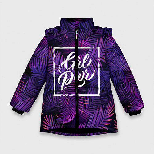 Зимняя куртка для девочки Grl Pwr / 3D-Черный – фото 1