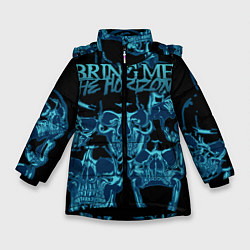 Куртка зимняя для девочки Bring Me the Horizon, цвет: 3D-черный