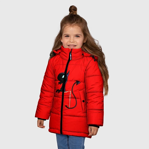 Зимняя куртка для девочки Disenchantment / 3D-Красный – фото 3