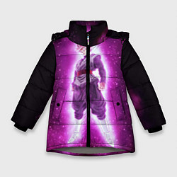 Куртка зимняя для девочки Супер Сайян Super Saiyan, цвет: 3D-светло-серый