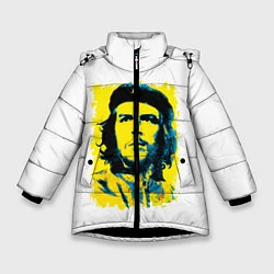 Куртка зимняя для девочки Че Гевара, цвет: 3D-черный