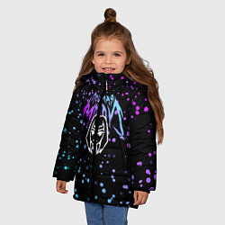 Куртка зимняя для девочки ПОШЛАЯ МОЛЛИ, цвет: 3D-черный — фото 2