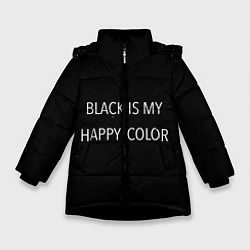 Зимняя куртка для девочки Black