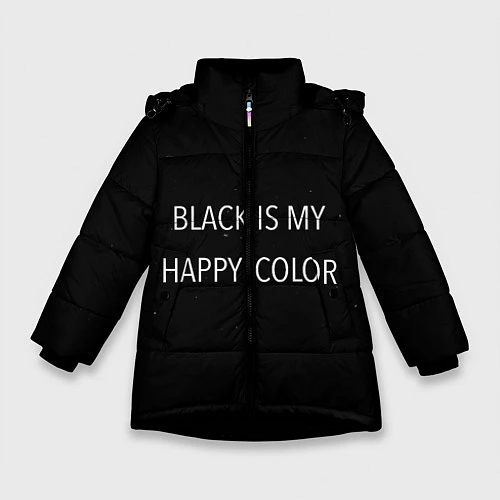 Зимняя куртка для девочки Black / 3D-Черный – фото 1