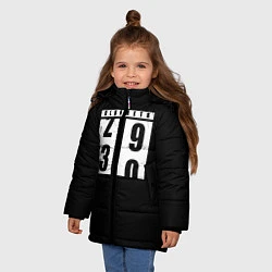 Куртка зимняя для девочки OLDOMETR 30 лет, цвет: 3D-черный — фото 2