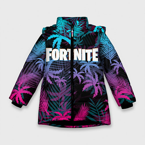 Зимняя куртка для девочки FORTNITE / 3D-Черный – фото 1