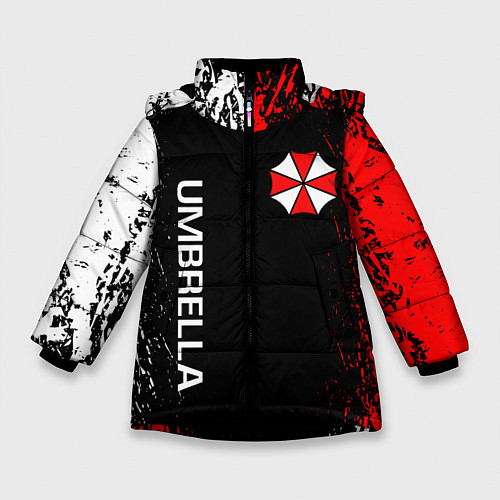 Зимняя куртка для девочки RESIDENT EVIL UMBRELLA / 3D-Черный – фото 1