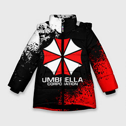Куртка зимняя для девочки RESIDENT EVIL UMBRELLA, цвет: 3D-черный