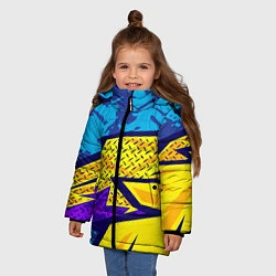 Куртка зимняя для девочки Bona Fide Одежда для фитнеса, цвет: 3D-светло-серый — фото 2