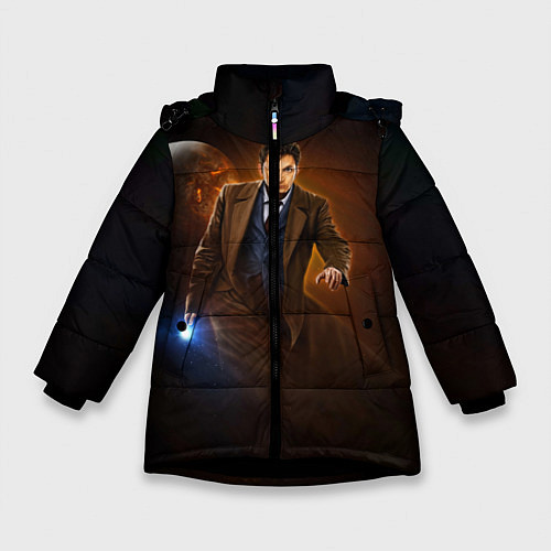 Зимняя куртка для девочки DAVID TENNANT / 3D-Черный – фото 1