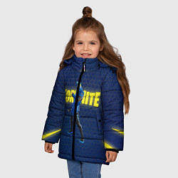 Куртка зимняя для девочки FORTNITE NINJA, цвет: 3D-красный — фото 2