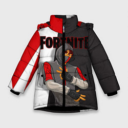 Куртка зимняя для девочки IKONIK, цвет: 3D-черный