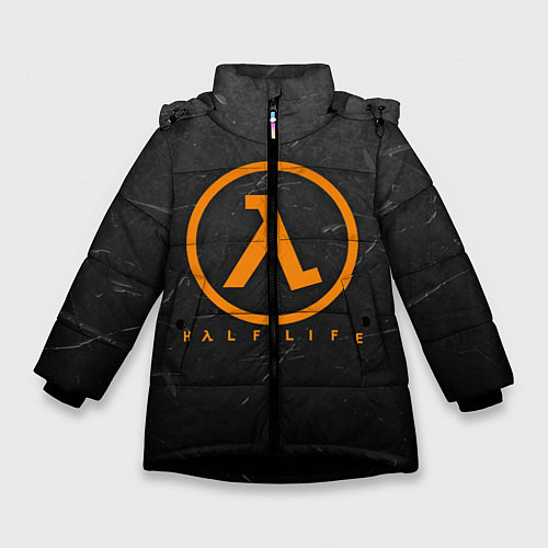 Зимняя куртка для девочки HALF - LIFE / 3D-Черный – фото 1