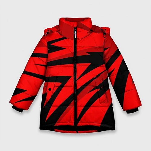 Зимняя куртка для девочки Bona Fide / 3D-Черный – фото 1