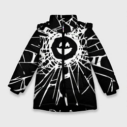Куртка зимняя для девочки BLACK MIRROR, цвет: 3D-черный