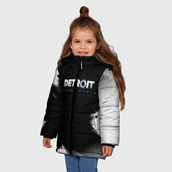 Куртка зимняя для девочки Detroit:Become Human, цвет: 3D-светло-серый — фото 2