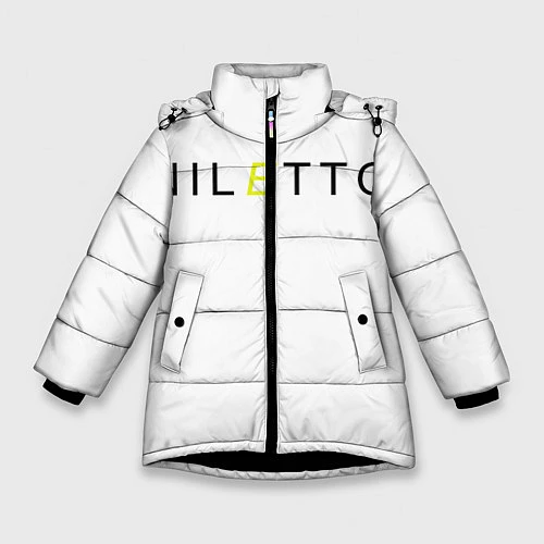 Зимняя куртка для девочки NILETTO / 3D-Черный – фото 1
