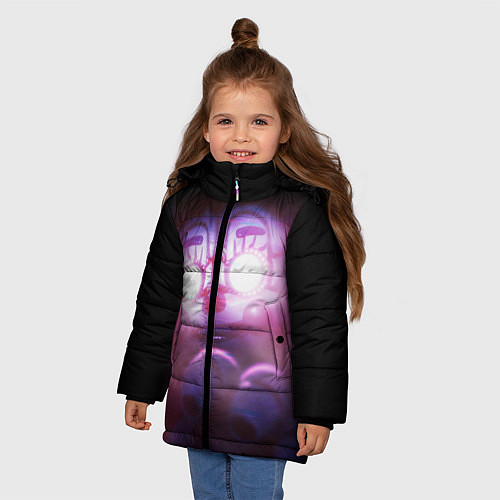 Зимняя куртка для девочки Five Nights At Freddy's / 3D-Красный – фото 3