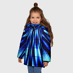 Куртка зимняя для девочки Световые Лучи, цвет: 3D-черный — фото 2