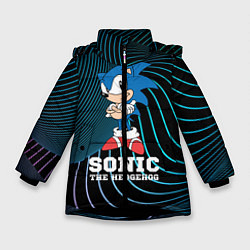 Куртка зимняя для девочки SONIC СОНИК, цвет: 3D-черный