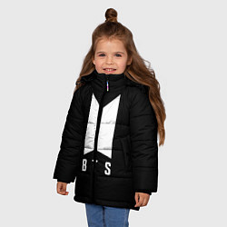 Куртка зимняя для девочки BTS, цвет: 3D-черный — фото 2