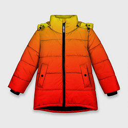 Куртка зимняя для девочки Оранж, цвет: 3D-черный