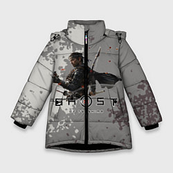 Куртка зимняя для девочки Ghost of Tsushima, цвет: 3D-черный