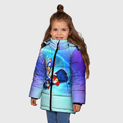 Куртка зимняя для девочки Соник, цвет: 3D-красный — фото 2