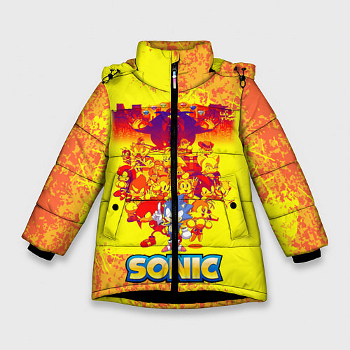 Зимняя куртка для девочки Sonik / 3D-Черный – фото 1