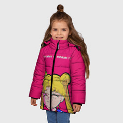 Куртка зимняя для девочки EXISTING IS EXHAUSTING, цвет: 3D-черный — фото 2
