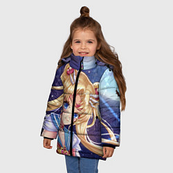 Куртка зимняя для девочки SAILOR MOON, цвет: 3D-красный — фото 2