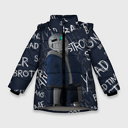 Куртка зимняя для девочки UNDERTALE, цвет: 3D-светло-серый