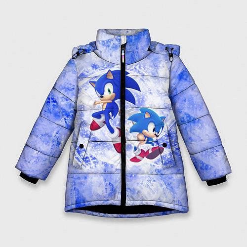 Зимняя куртка для девочки Sonic / 3D-Черный – фото 1