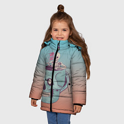Куртка зимняя для девочки Good Viber, цвет: 3D-черный — фото 2