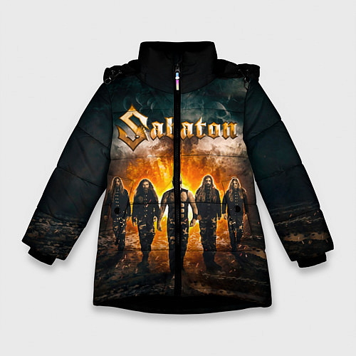 Зимняя куртка для девочки Sabaton / 3D-Черный – фото 1
