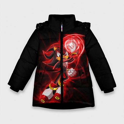 Зимняя куртка для девочки SHADOW / 3D-Черный – фото 1