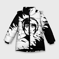 Куртка зимняя для девочки Zемфира спина, цвет: 3D-черный