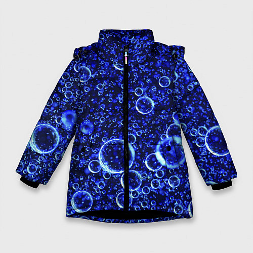 Зимняя куртка для девочки Пузыри / 3D-Черный – фото 1