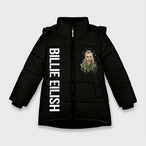 Зимняя куртка для девочки BILLIE EILISH / 3D-Черный – фото 1