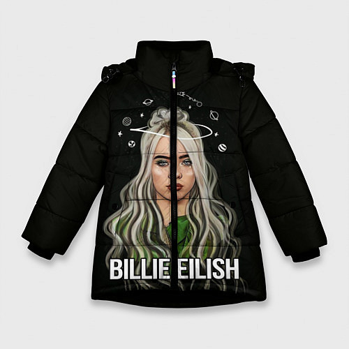 Зимняя куртка для девочки BILLIE EILISH / 3D-Черный – фото 1