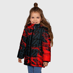 Куртка зимняя для девочки VALORANT, цвет: 3D-черный — фото 2