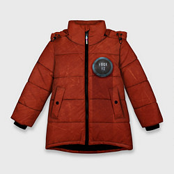 Куртка зимняя для девочки MGK rap, цвет: 3D-черный